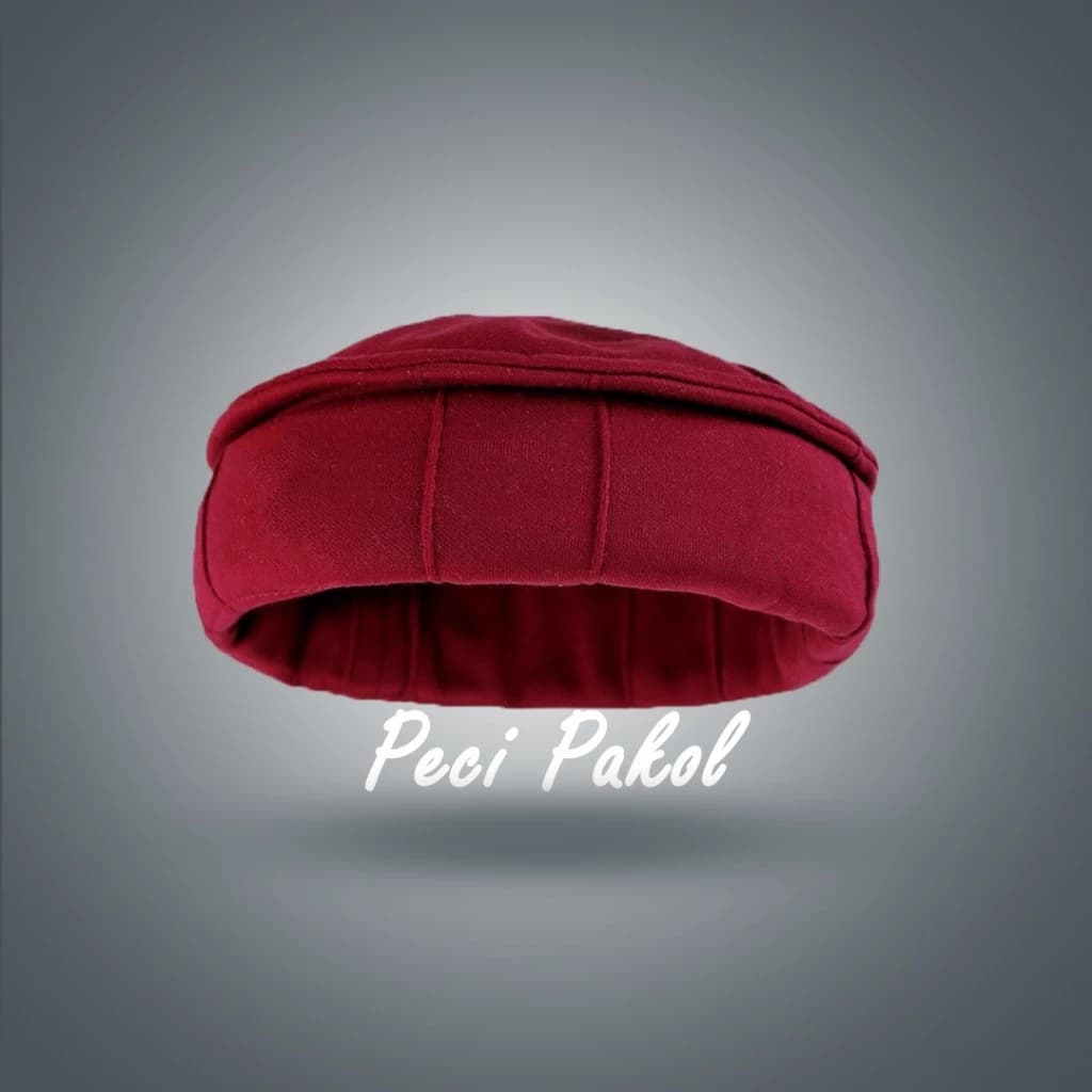 Peci Pakol Afganistan Polos Warna Hitam thumbnail 3