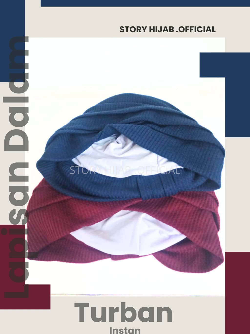 Jilbab Turban Turki Topi Turban Nenek Bahan Tebal Tidak panas Nyaman Di Pakai thumbnail 3