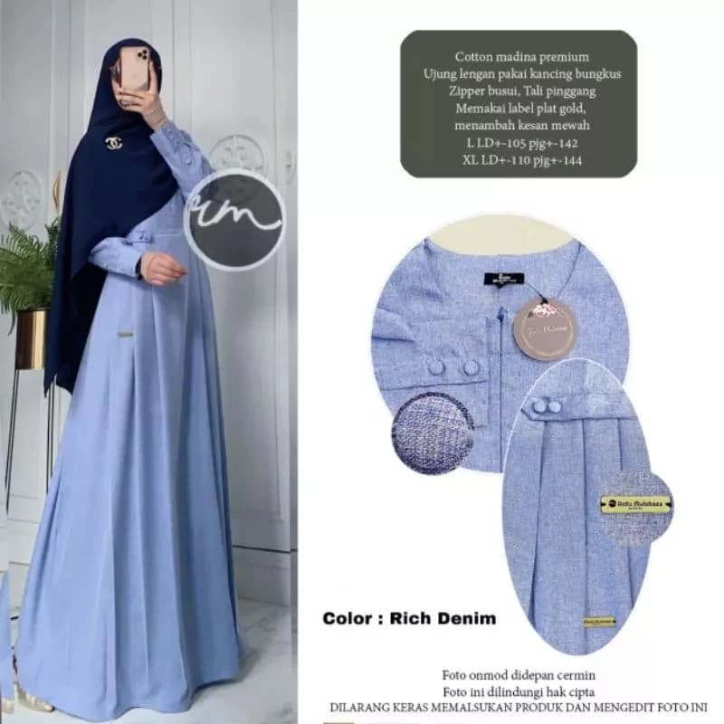 GAMIS KATUN MADINAH DRESS KONDANGAN GAMIS LEBARAN TERBARU 2026 thumbnail 2